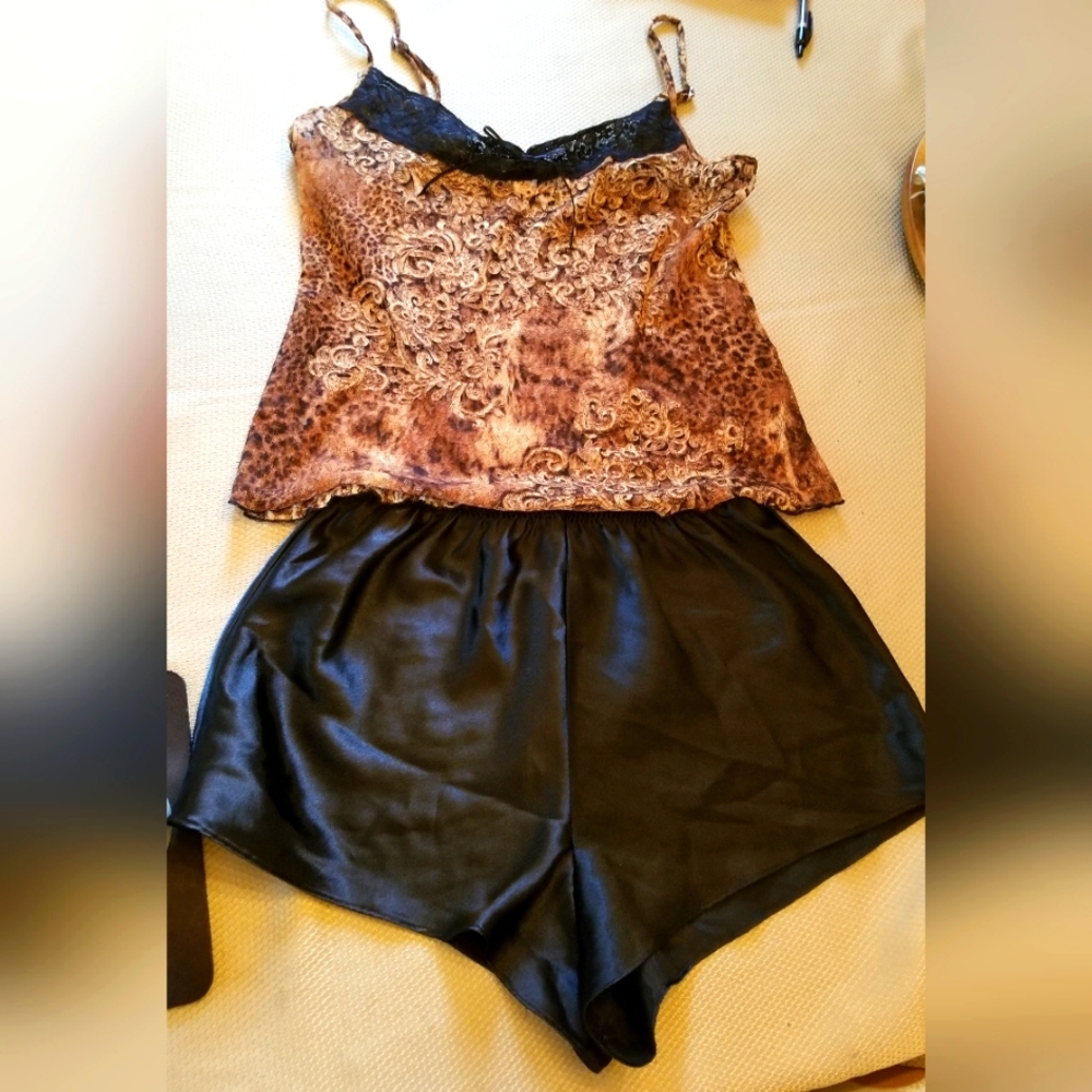 2pc Brown & Black Nightie S